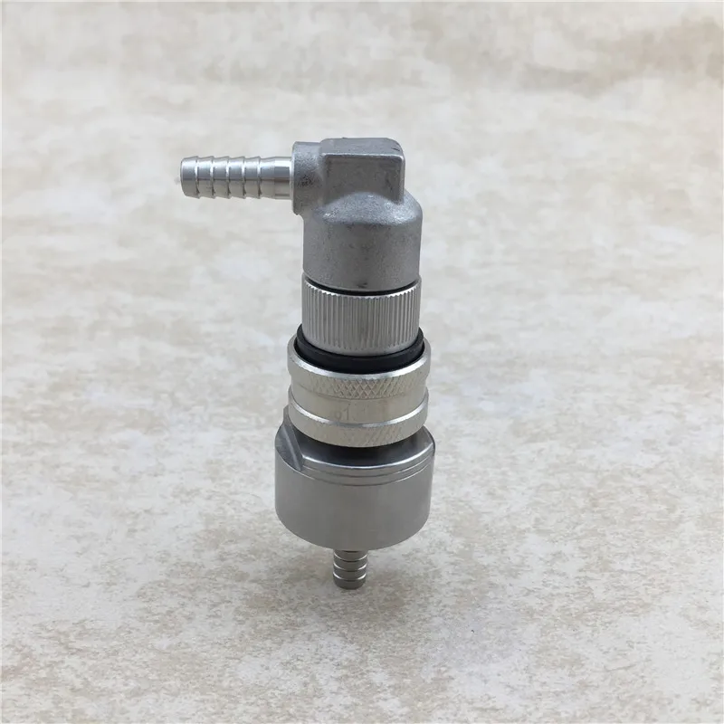 

Stainless Steel Barb Liquid Ball Lock Disconnect with Carbonation Cap Beer Home Brew Bar Accessory