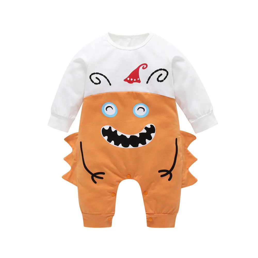 

2018 Newborn Infant Baby Boy Romper Toddler Girls Jumpsuit Autumn Winter Long Sleeve Chrismas Baby Clothes Bebe Playsuit Clothes