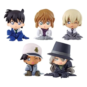 

New Detective Conan Sitting Figure Complete Part 2 Set (5) Gashapon Collectible Mascot Toys 100% Original