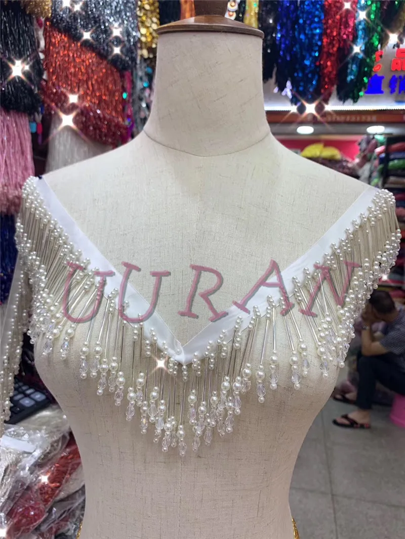 

11 yards 8cm Long Fringe Lace Tassel Polyester Lace Trim Ribbon Sew Latin Dress Stage Garment Curtain DIY Accessories