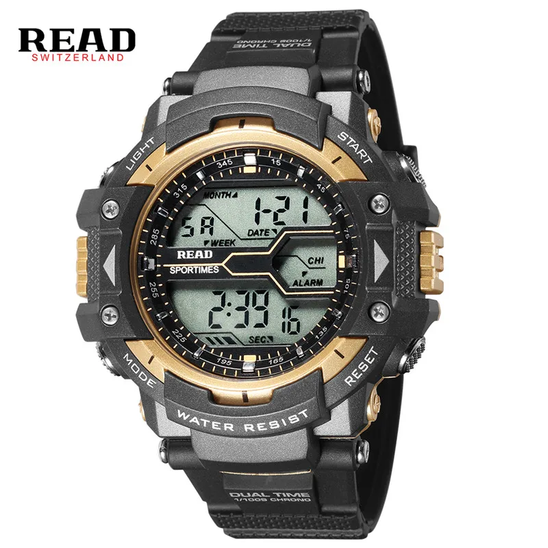 

READ Military Sport Watch For Men Teenagers GIFTS Alarm Water Resistant Back Light And Auto Date Relojes Hombre Digital Watches