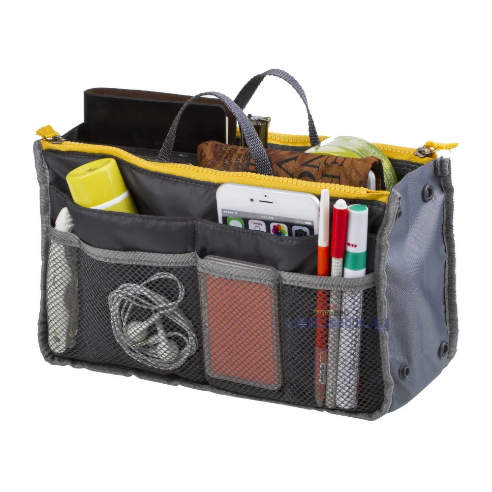 Lady Women Travel Insert Handbag Organiser Purse Large Liner Lady Women Travel Insert Handbag Organiser Purse Large Liner Organizer Tidy Bag Red Thailand