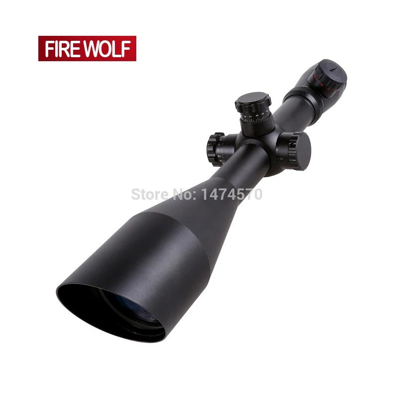 

FIRE WOLF M1 6-24X60 Tactical Optics Riflescope Red&Green Dot Reticle Fiber Sight Rifle Scope 30mm Tube
