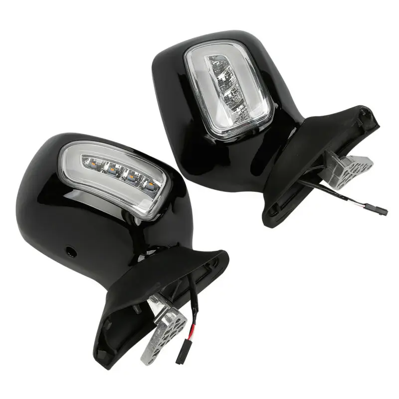  Motorcycle Rear View Mirrors with LED Turn Signals For Honda GL1800 Goldwing 1800 F6B 2013-2017 - 33051275335
