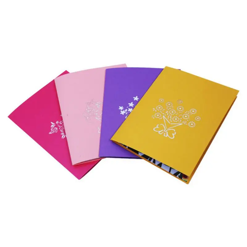  3D Pop UP Cards Birthday Cards Valentine's Day Gifts Cherry Tree Maple Butterfly Wedding Invitation - 32956985482
