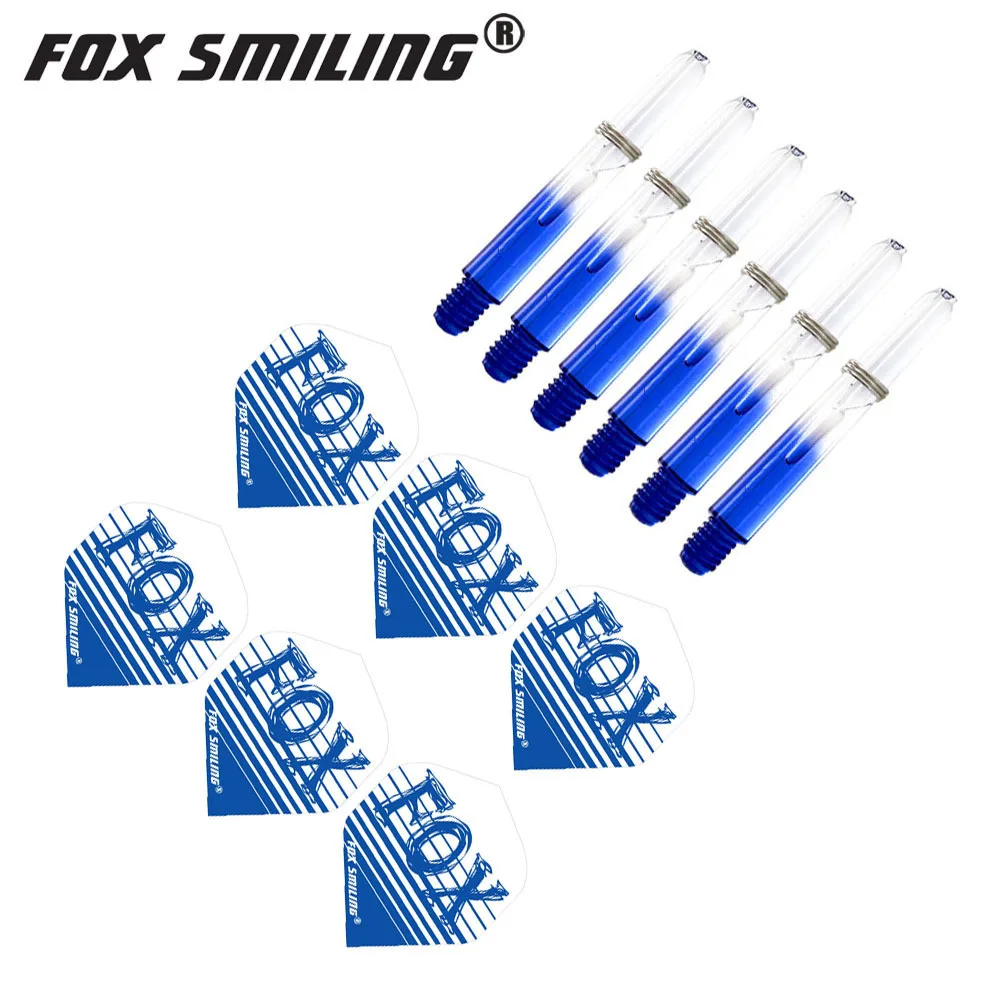 Fox Smiling 6 шт. 2BA 35 мм нейлон Дротика валы с 6 шт. Дротика s полеты красочные аксессуары для игры в Дартс