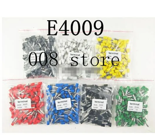 

100pcs E4009 12 AWG 4.0mm2 Insulated Cord End Terminal Wire Ferrules