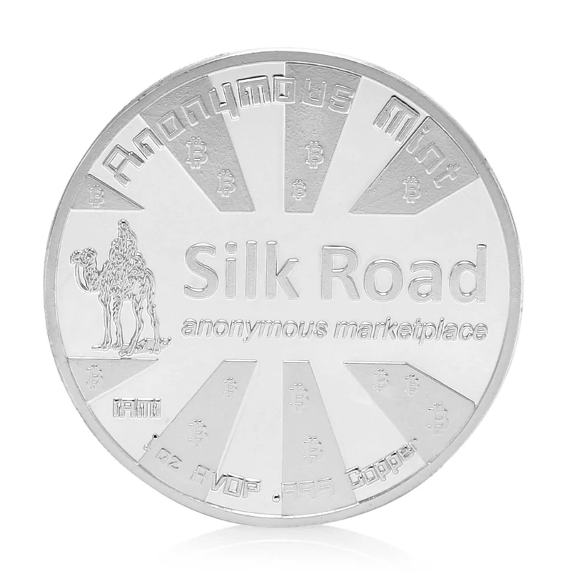 SilkRoad Биткоин монета Биткоин Позолоченные памятные монеты коллекционные художественные подарочные Jun23_30-2F