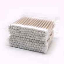 2 упаковки, деревянные ватные палочки для макияжа, косметика, ушные палочки, чистые ювелирные изделия, чистые ватные палочки, палочки, наконечник для медицинских