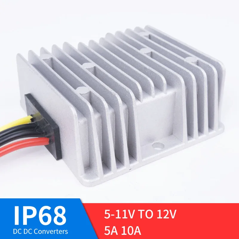 

DC 5-11V TO 12V 5A 10A DC Power High Quality Converter Step-Down DC Regulator for Automot