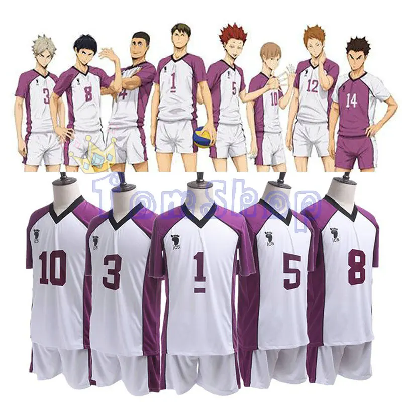 Haikyuu Season 3 Cosplay Jersey Shiratorizawa Academy Uniforms Wakatoshi  Ushijima Eita Semi Satori Tendo Sportwear Costume Sets - AliExpress