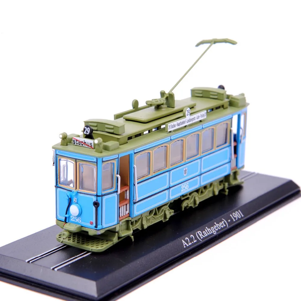 Дешевые детские игрушки 1: 87 масштаб поезд автобус модель игрушки A2.2(Rathgeber)-1901 трамвай литья под давлением троллейбус Модель Коллекция Dicast игрушки