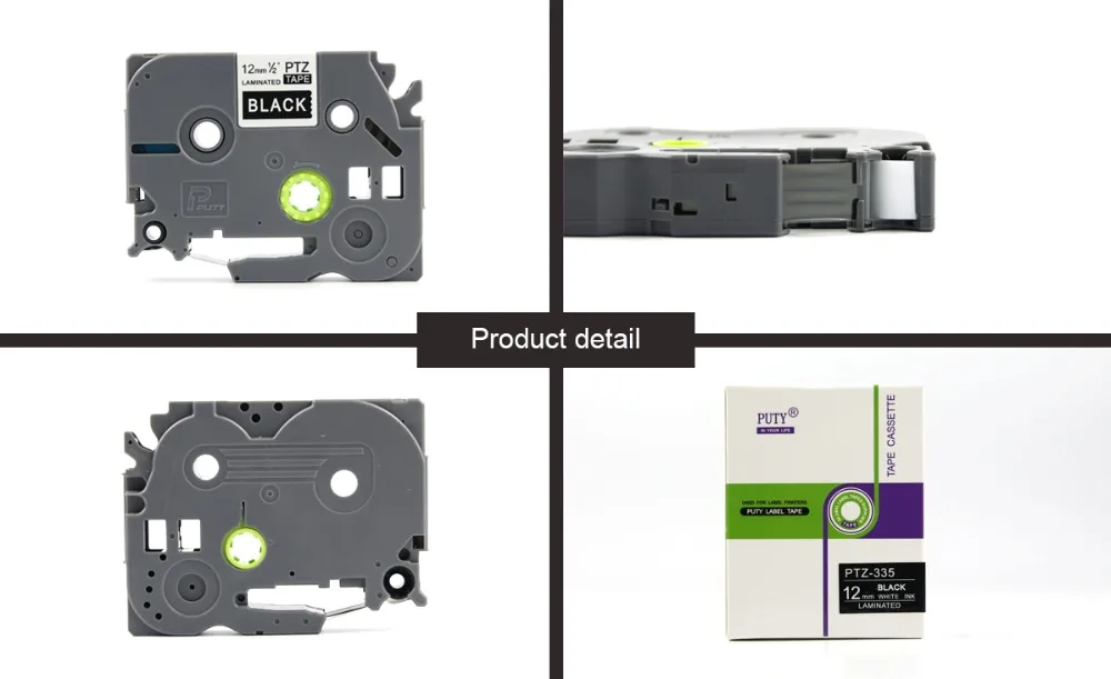 Герметизирующая ptfe-лента для лента 10 шт. TZe231 TZe-231 запечатанных лент для черная и белая 12 мм TZ231 TZe ленты для Brother P-Touch PT-H100 PT-H105 PT-D200