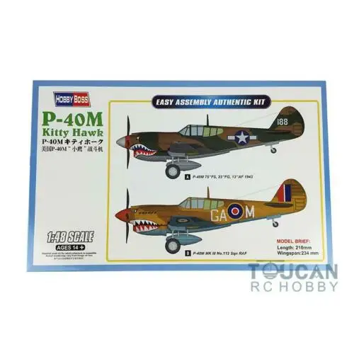 

Hobby Boss 85801 1/48 P-40M Kitty Hawk Fighter Airplane Model Kit Airctaft Jet