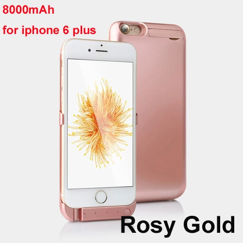 Goldfox батарея чехол для iPhone 6 s 6s 5000/8000 мАч банк питания Зарядка чехол для iPhone 6 6s плюс зарядное устройство чехол - Цвет: 5.5 for i6P i6SP