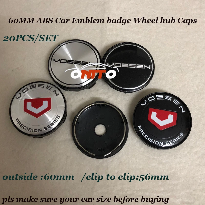 Car Emblem badge Wheel hub Caps For bmw Model 20pcs set 60mm 2 36inch abs pvc
