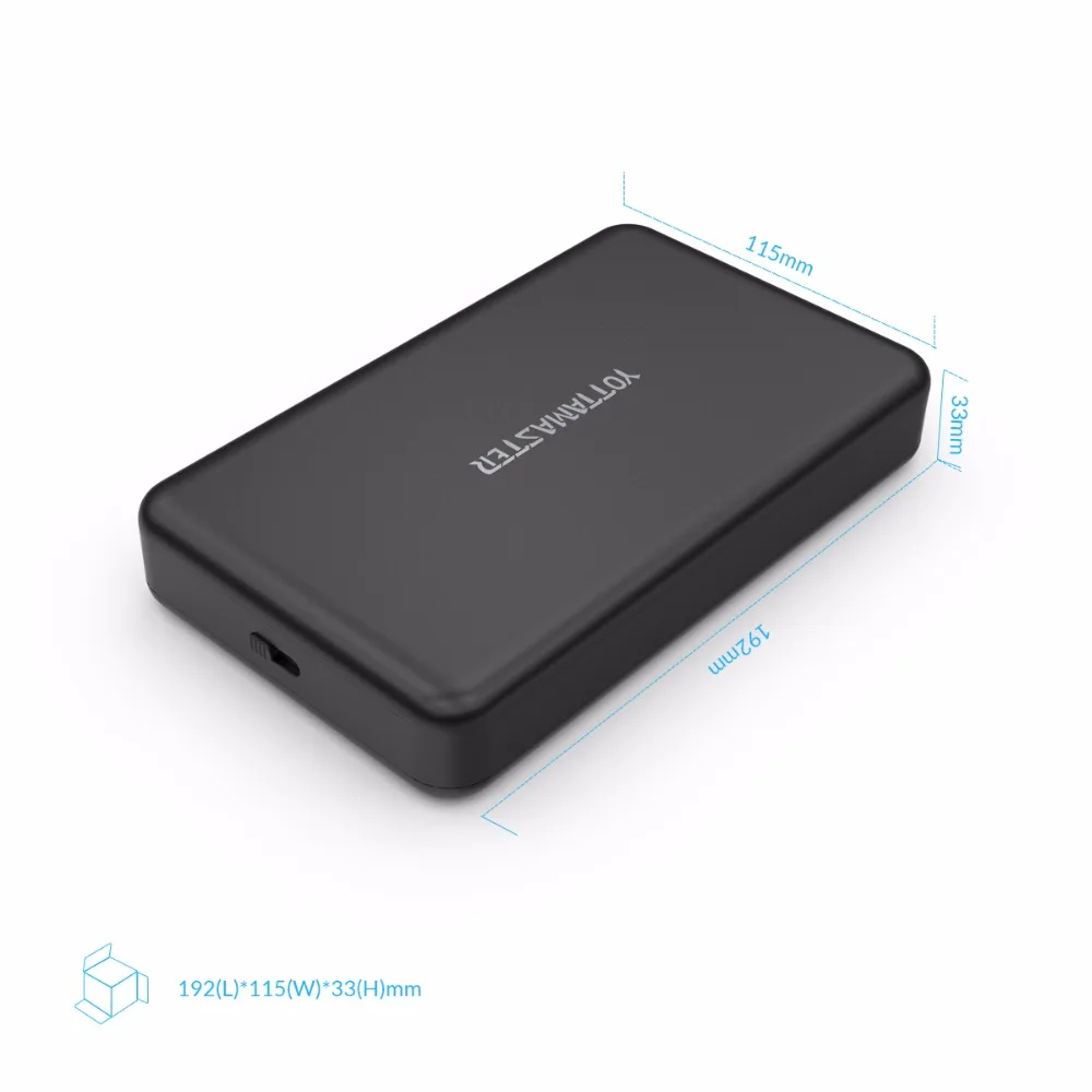 Yottamaster дюймов 3,5 дюймов HDD корпус инструмент жесткий диск корпус caddy USB3.0 USB к SATA поддержка UASP ТБ дюймов для 3,5/2,5 дюймов HDD/SSD