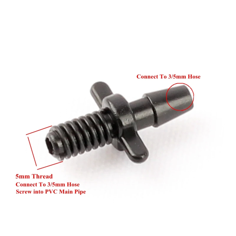 Соединитель с бородкой для садового шланга 500 шт. 3/5 мм|barb connector|irrigation pipe fittingsgarden hose
