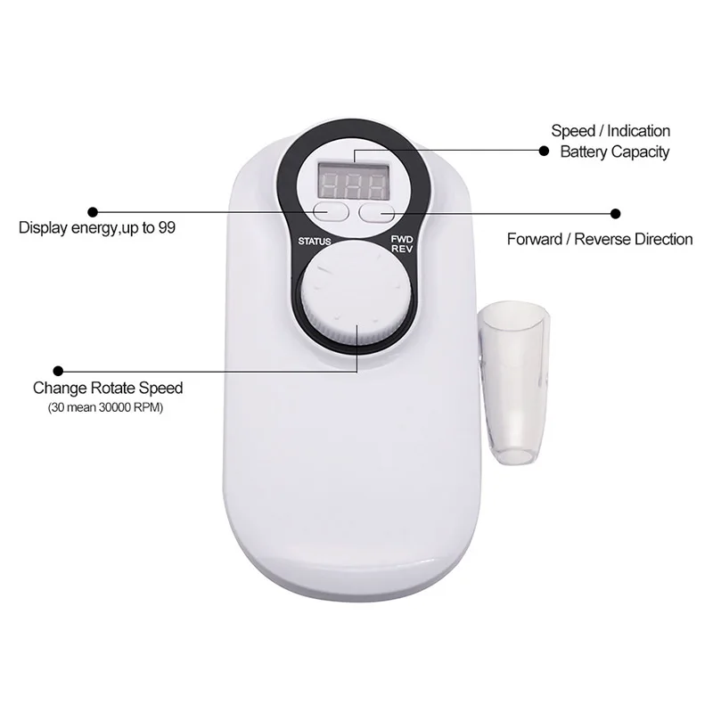  kesinails Nail Drill Machine 30000Rpm Portable Rechargeable Pedicure Strong Polishing Electric Mach