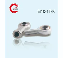 JQ Bearings 10MM SI10-1T/K SI10-1 SI10 Rod End Joint Bearing Metric Female Right Hand Thread M10X1.25mm Rod End Bearing hot 2pcs m5 m6 m8 m10 ball head rod end joint bearing set white zinc coated right hand bearings for auto car ball connecting rod