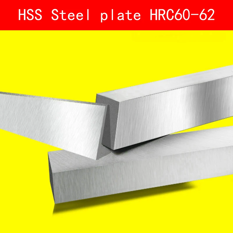 

HSS Steel Plate HRC60 to HRC62 Steel Sheet Turning Tool High Speed Steel Rectangular HSS Steel Bar Lathe Tool CNC Milling Cut