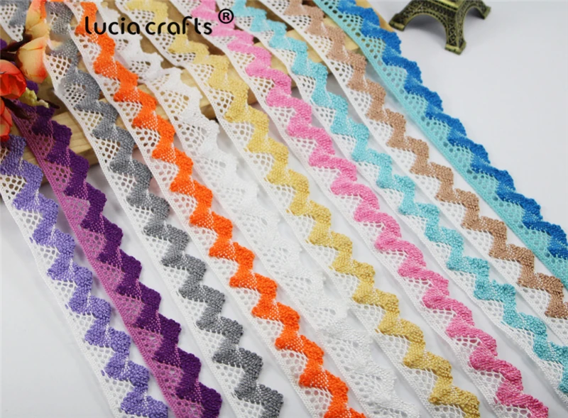 

20mm Multi colors options cotton Embroidered Net Ribbon DIY Craft 2y/lot N0821