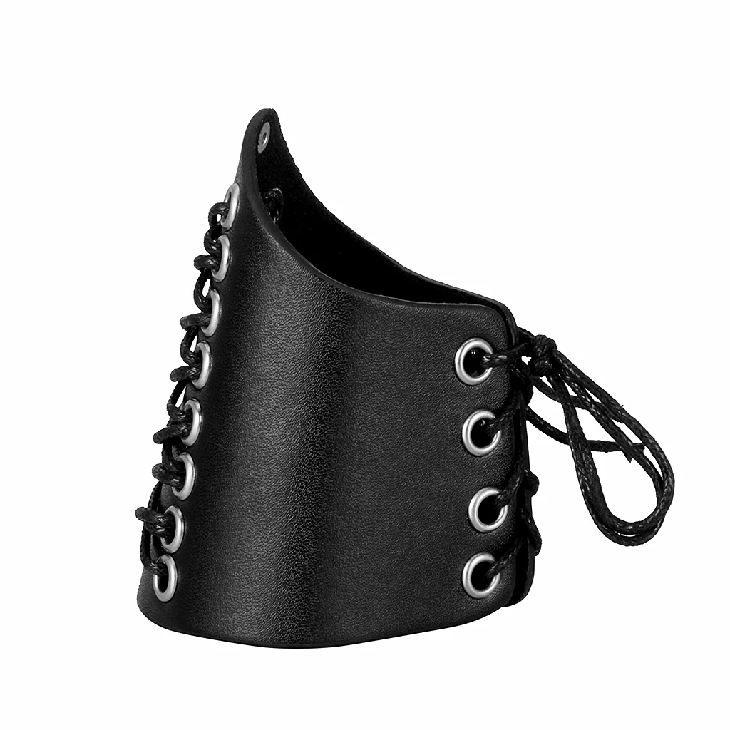 PU Leather Laces Wristband Unisex Protective Arm Guard Sports Punk Clothing Fashion Bangle Arm Warmers Leather Bracelet