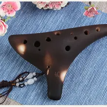 12 отверстий ocarina Zelda Alto C/Сопрано C F G флейта керамическая ocarina Instrumento musicales flauta profissional копченое сжигание 12 отверстий