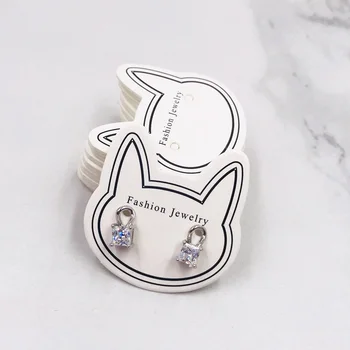 

New Fashion 100pcs Colorful Earring Cards In Jewelry Packaging Display Card 3.5x3.CM Earring Stud Cards Paper Jewelry Cards