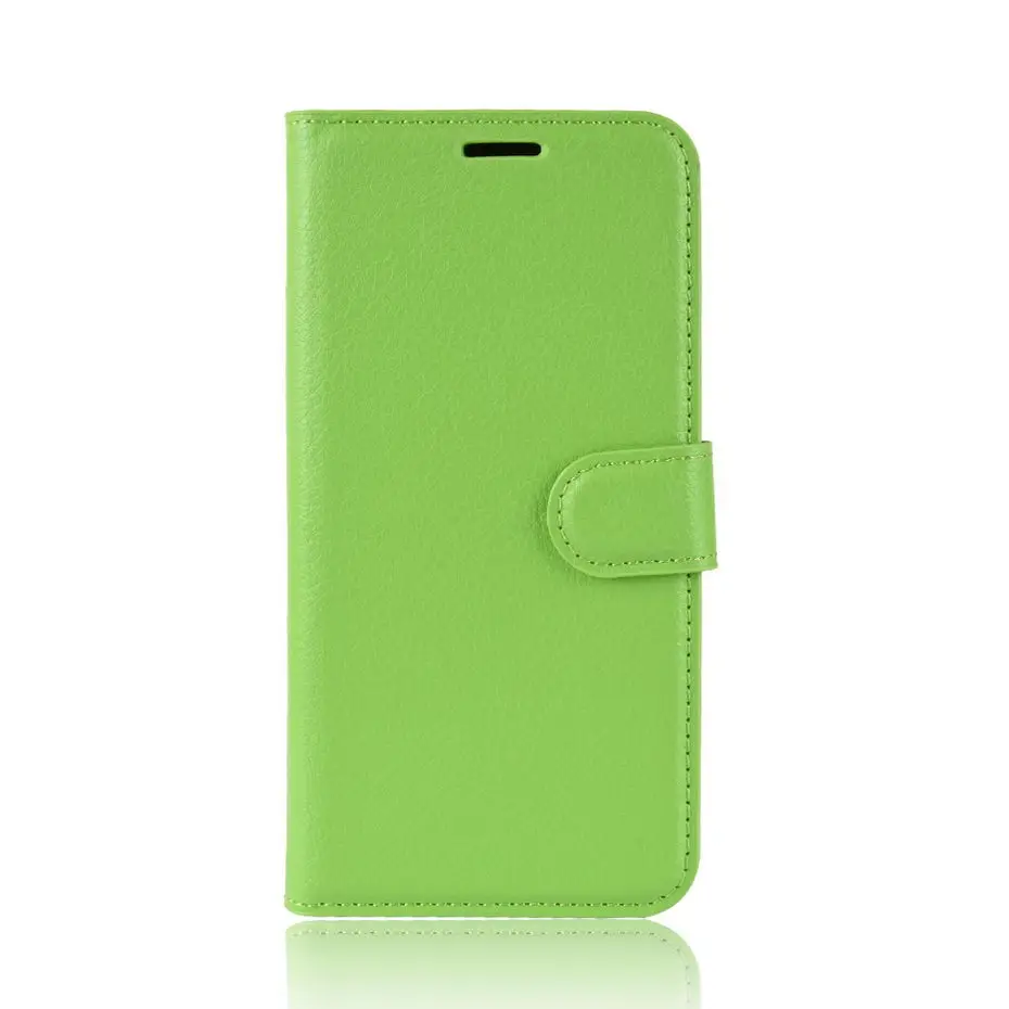 Чехол книжка Desyner Litchi кожаный бумажник для Samsung Galaxy J6 2018 J600 SM J600F J600G с откидной