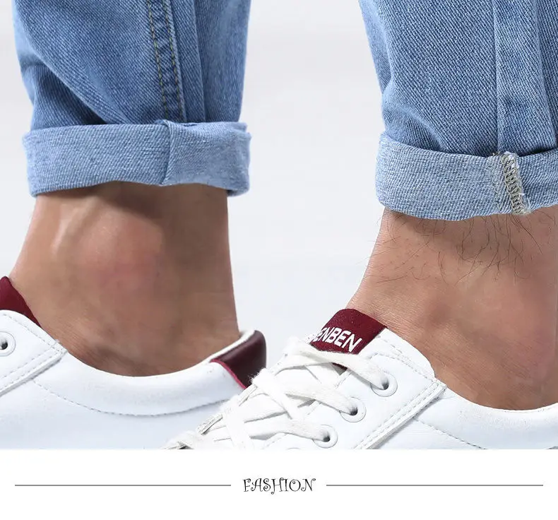 Solid Jeans Men Simple Pencil Pants Cotton Cargo Jeans Pant Male Trousers Youth Full Length Casual Chinese Brand Jeans Free Ship 13