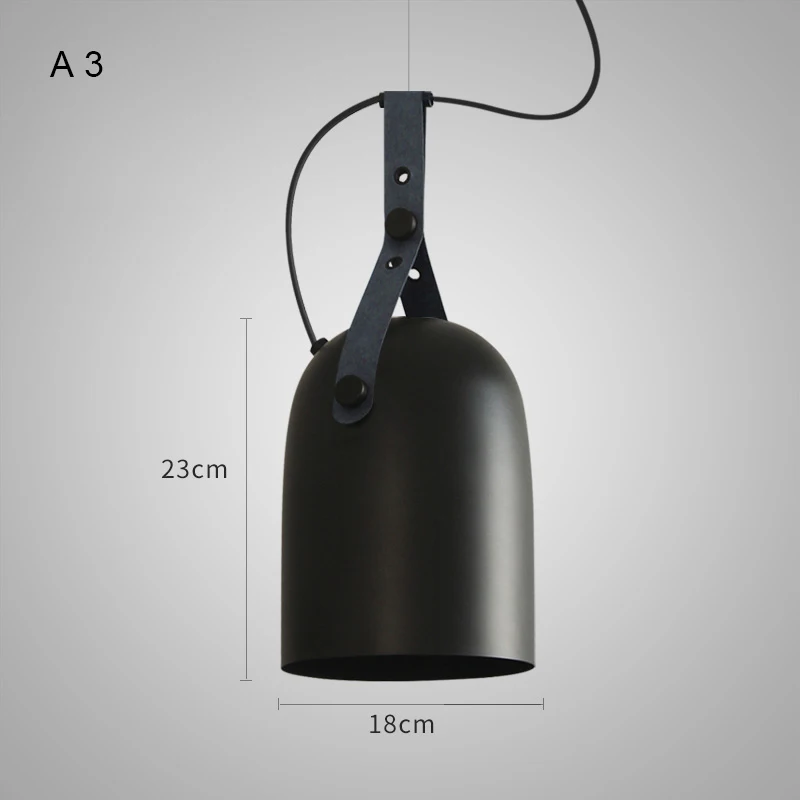 Lamparas de Techo винтажные подвесные светильники, кухонная Подвесная лампа, подвесной светильник в стиле лофт, ретро промышленная лампа, осветительные приборы E27 - Цвет корпуса: Black A3