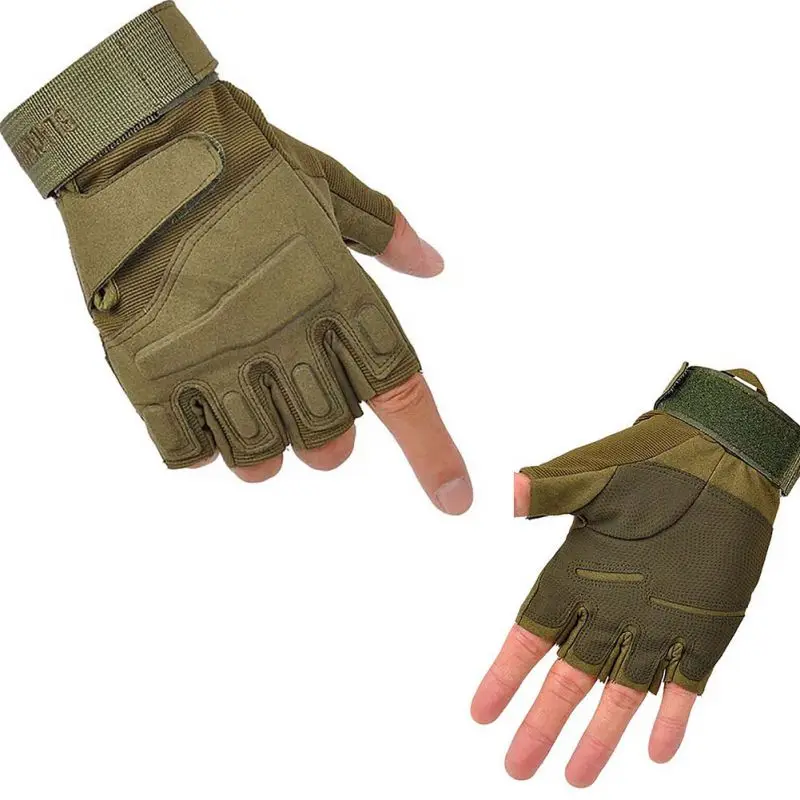 Новые уличные тактические перчатки, зимний ветрозащитный спортивный без пальцев, военные тактические охотничьи перчатки для верховой езды