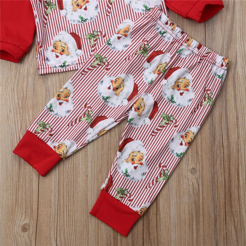 2018 комплект одежды для новорожденных My First Christmas футболка с длинными рукавами