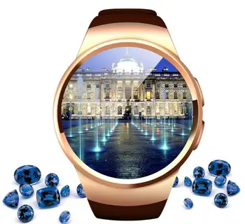 

KW18 Full Round IPS Heart Rate Smart Watch MTK2502 BT4.0 Smartwatch for ios and Android Samsung Intelligent Watch