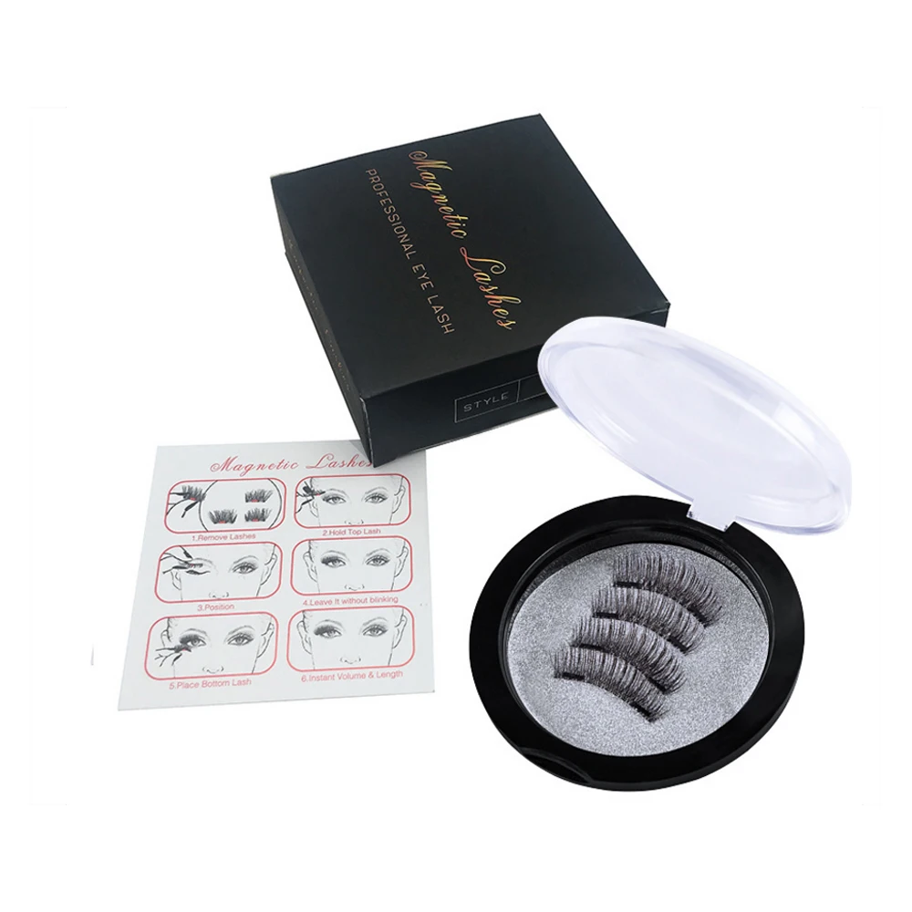 Eyelashes 4pcs/pack Eyelashes Eye Makeup Kit Thick Good