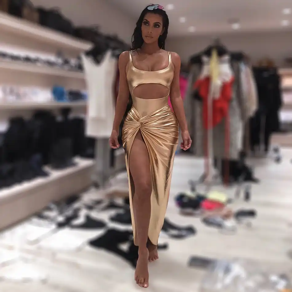 kim kardashian summer dress