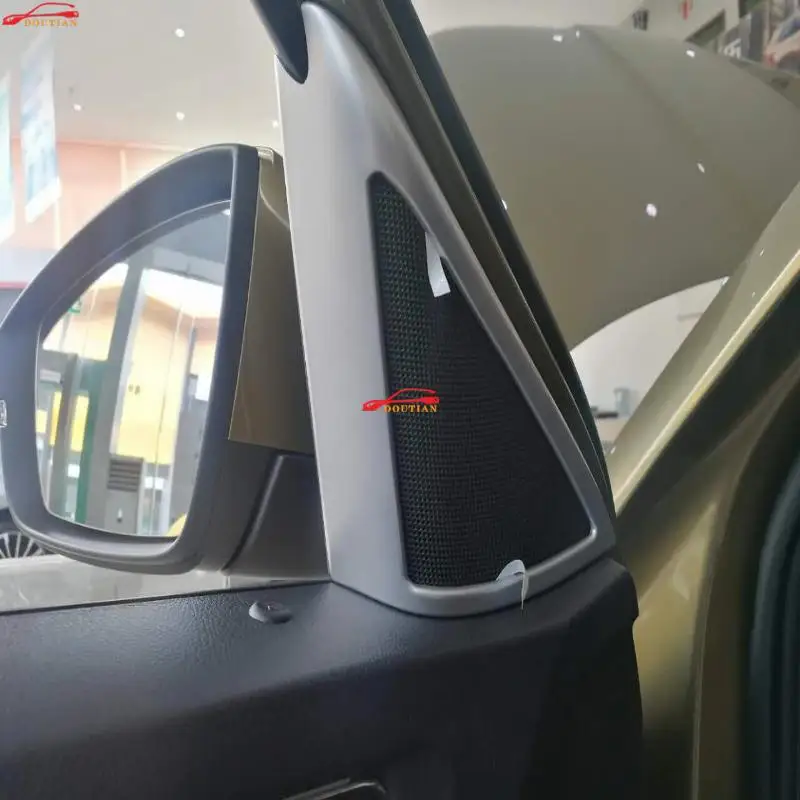 

For Car Styling Accessories Skoda Kodiaq 2018 2017 abs Chrome Interior Trims Carbon Fiber Inner A Pillar Trims Car Sticker 2pcs