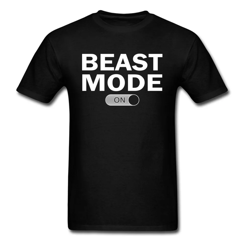 Family Beast Mode Normal Short Sleeve T-Shirt NEW YEAR DAY Round Collar 100% Cotton Tops Shirt for Men Tee Shirts Gift Beast Mode black