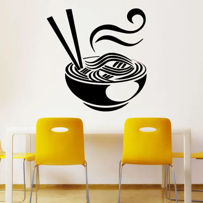 Creative Food Wall Decal Home Decor PVC Waterproof Removable A Bowl Of