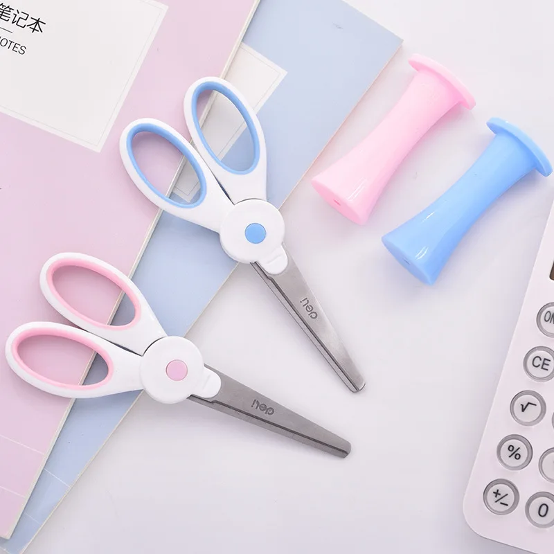 1Pc Kawaii Scissors Korean Fashion Cute Cartoon Animal Stationery Scissors  DIY Scrapbook Cutting Paper Scissors Student Supplies