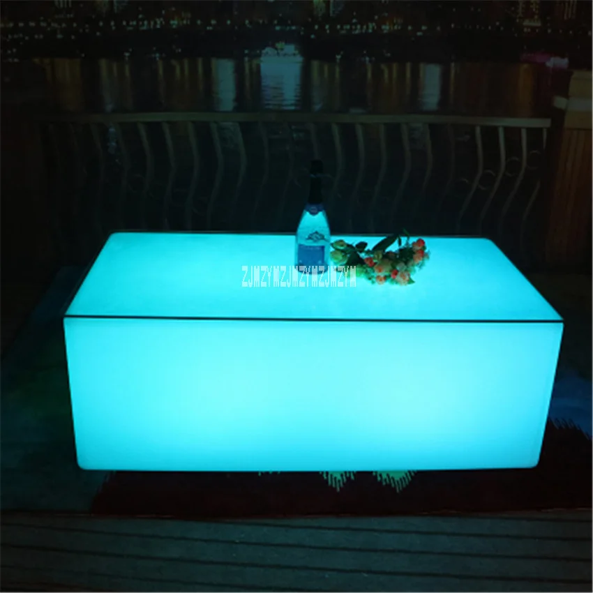 Creative Colorful Waterproof LED Bar Table Modern Coffee Tables 16-Color Led Light Home Decoration Table With Remote Controller