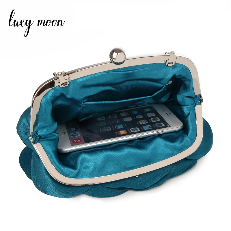 Evening bag flower bride bag purse full dress party handbag wedding clutch women evening purse