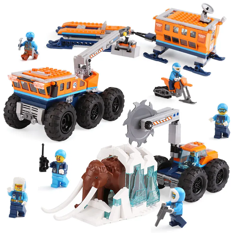 

Lepin City 02111 Arctic Mobile Exploration Base Building Blocks Bricks Compatible Legoinglys 60195 City Series Children Toy Gift