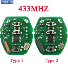 W/rechargeable battery Remote Circuit Board 3 BTN 433.92MHZ for BMW E46 Key Fob