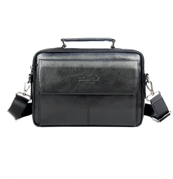 

Men's Genuine Leather First Layer Business Messenger Shoulder Cross Body Bag Male Tote HandBag Purse Handbags