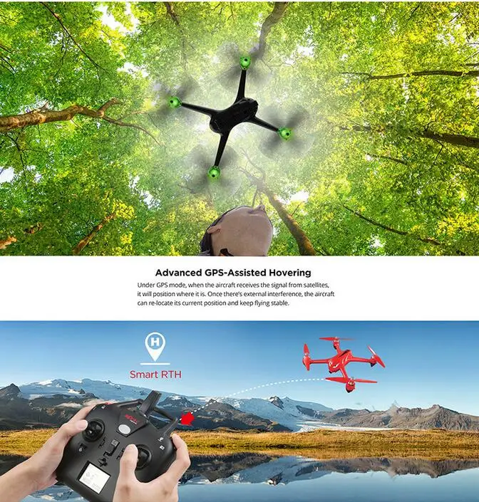  2017 MJX new B2W Bugs 2W Monster Outdoor Toys WIFI FPV professional RC Drone Brushless GPS RC Quadc