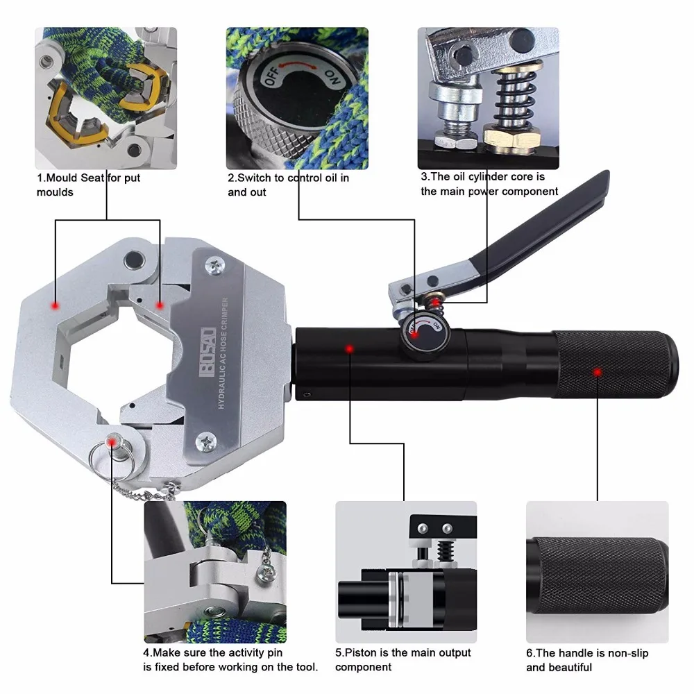 Ручной гидравлический шланг обжимной инструмент авто/C Шланг Hydra-Crimper ремонт воздуха шланг 71500