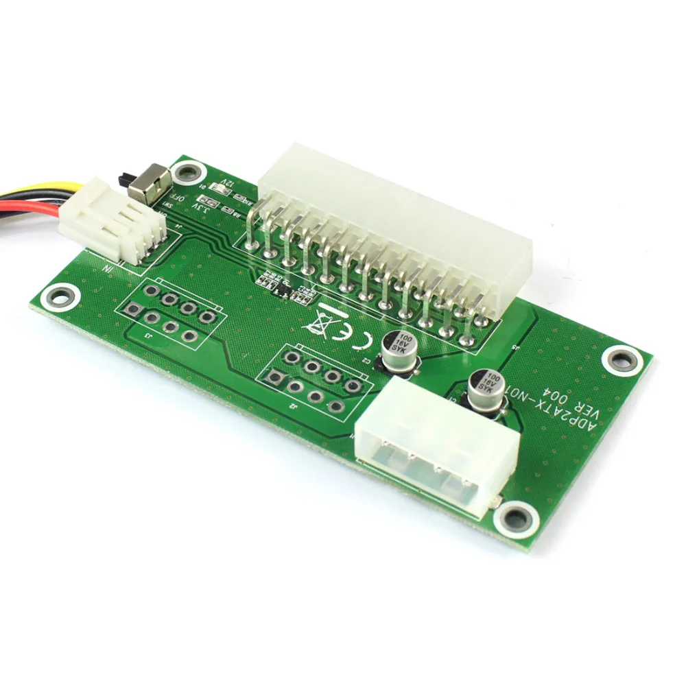 PC سطح المكتب ATX 24Pin المزدوج PSU امدادات الطاقة مزامنة كاتب موسع كابل ل تعدين البيتكوين توسيع ديد مع مفتاح يدوي