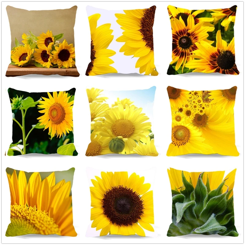 Buy SMAVIA Hot selling Sunflowers Throws Pillow Covers